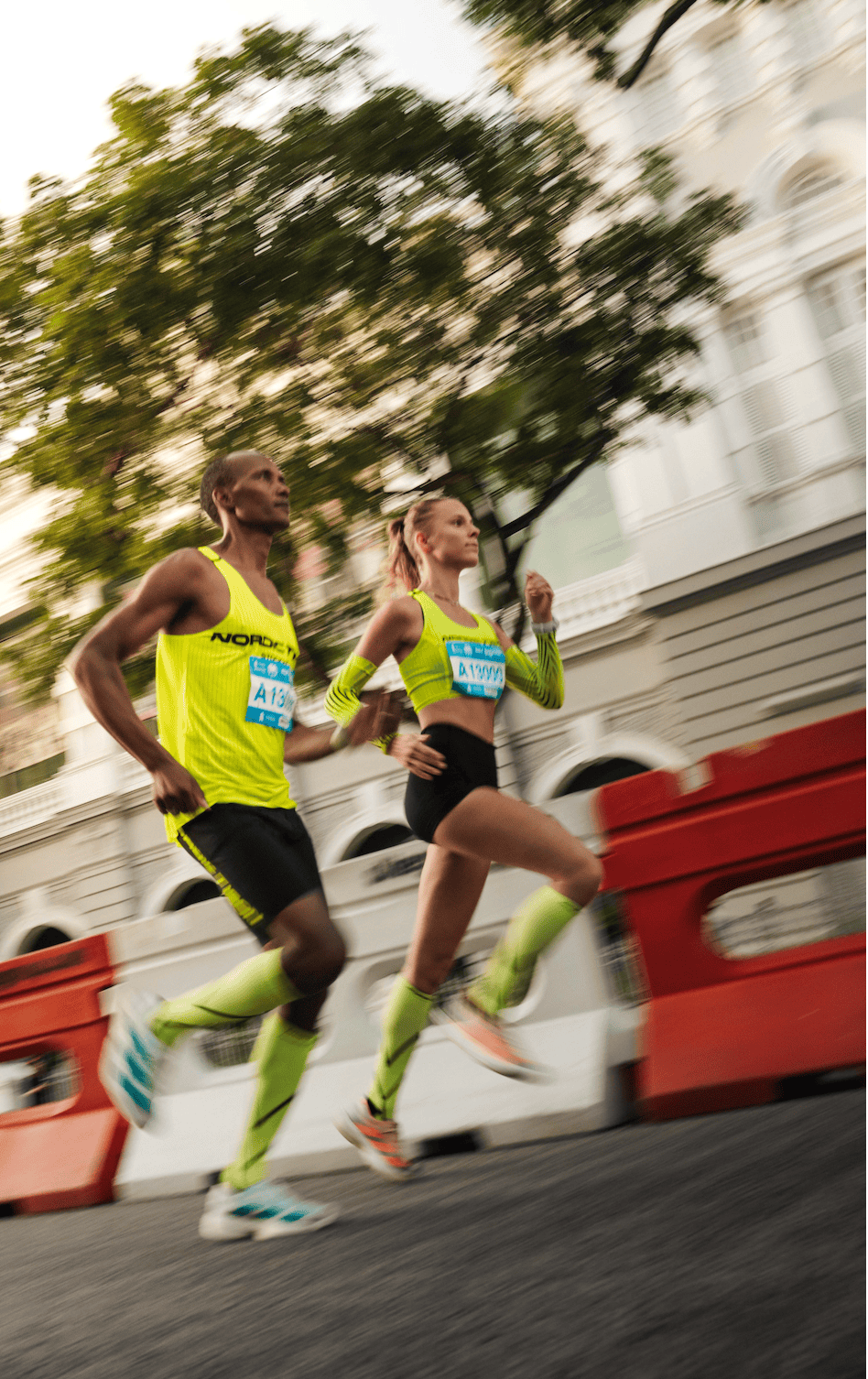 Runners together