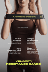 Velocity Resistance Bands (Set of 3) - Charcoal Black