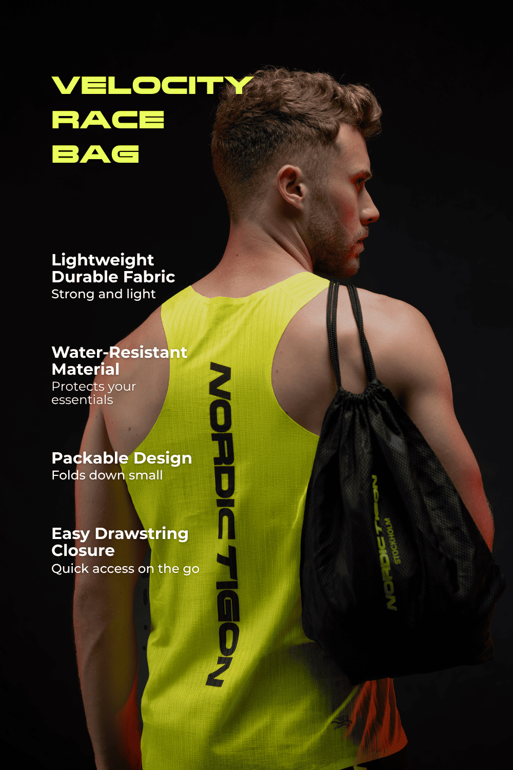 Velocity Race Bag - Charcoal Black