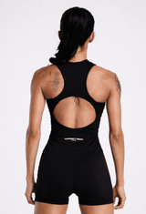 Women's Velocity Sprint Romper - Charcoal Black