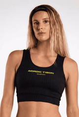 Women's Velocity Cropped Tank - Charcoal Black