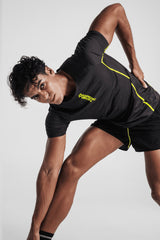 Men's Velocity Fitted Tee - Charcoal Black