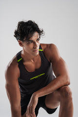 Men's Velocity Tank - Charcoal Black