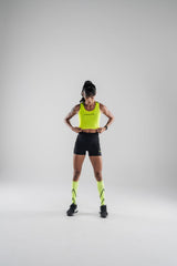 Women's Velocity Cropped Tank - Flash Yellow