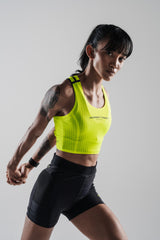 Women's Velocity Cropped Tank - Flash Yellow