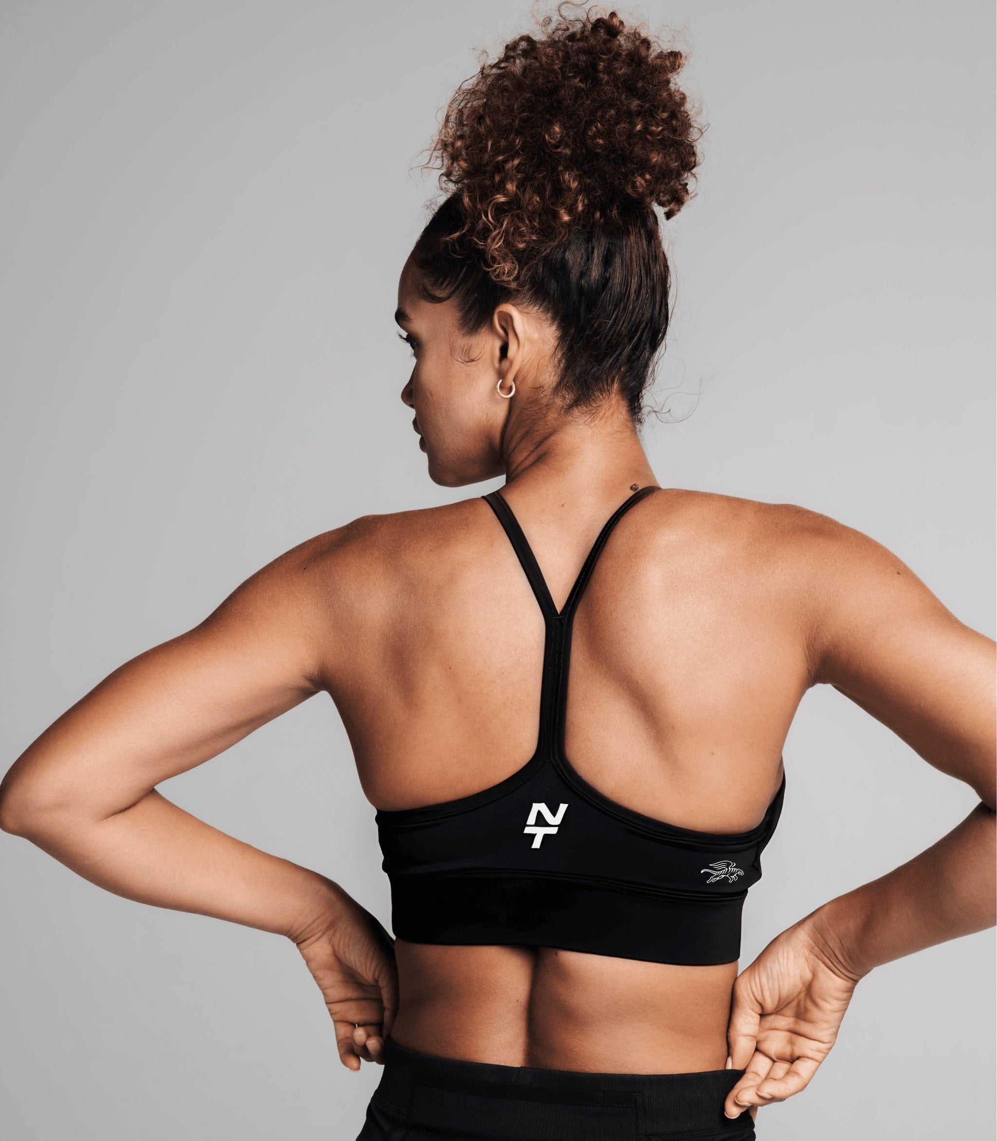 Women's Velocity Power Bra - Charcoal Black