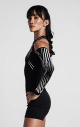 Women's Velocity Sprint Romper - Charcoal Black