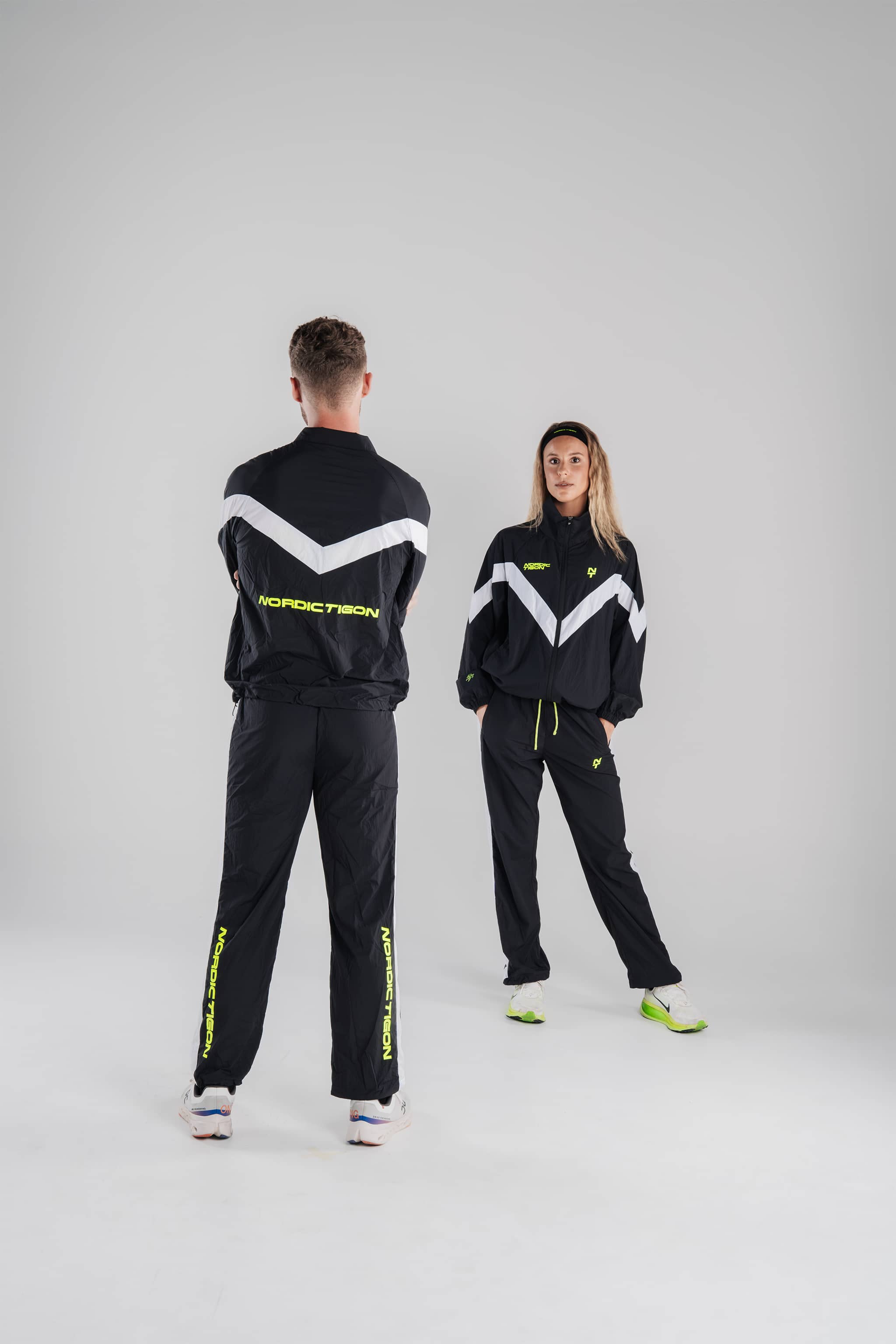 Velocity Unisex Track Suit - Charcoal Black/Lunar White