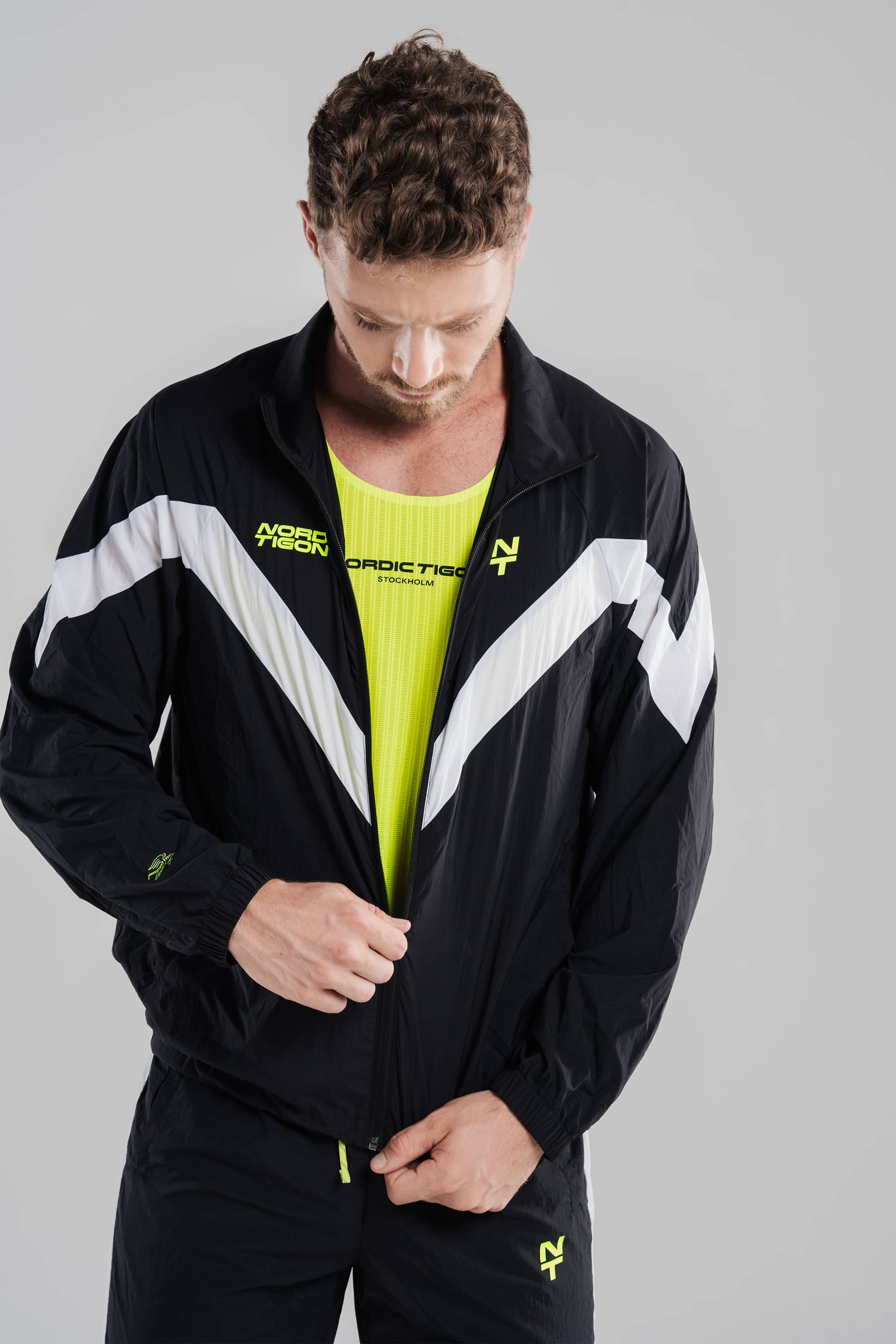 Velocity Unisex Track Suit - Charcoal Black/Lunar White