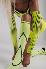 Velocity Compression Socks - Long - Flash Yellow - Unisex
