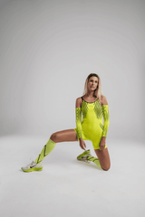 Velocity Compression Socks - Long - Flash Yellow - Unisex