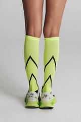 Velocity Compression Socks - Long - Flash Yellow - Unisex