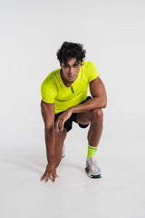 Velocity Compression Socks - Mid - Flash Yellow - Unisex