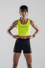 Women's Velocity Cropped Tank - Flash Yellow