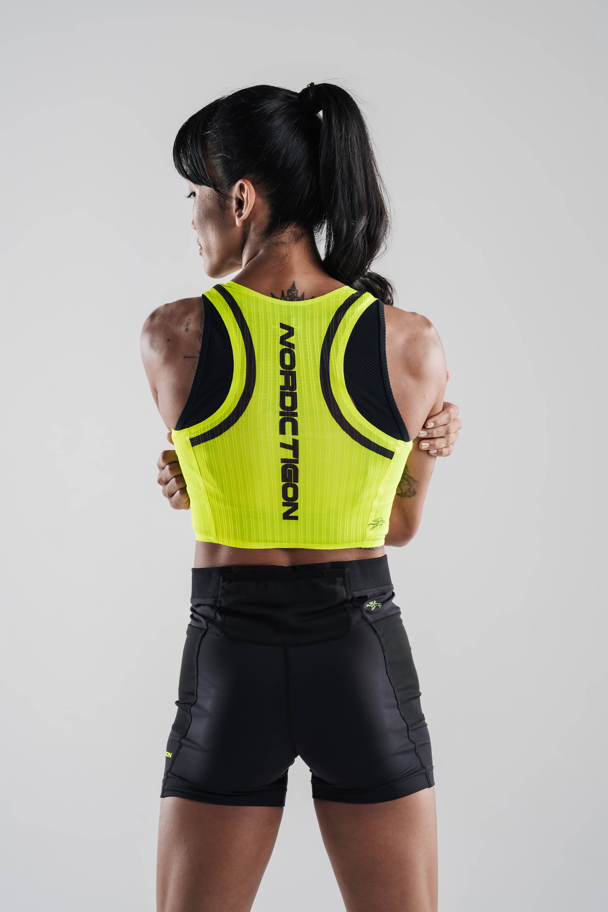 Women's Velocity Cropped Tank - Flash Yellow