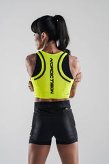 Women's Velocity Cropped Tank - Flash Yellow