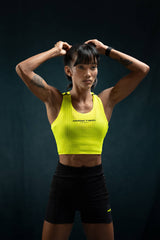 Women's Velocity Cropped Tank - Flash Yellow
