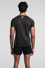 Men's Velocity Fitted Tee - Charcoal Black