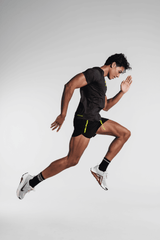 Men's Velocity Fitted Tee - Charcoal Black