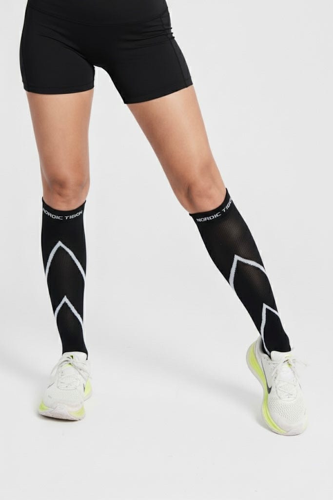 Velocity Compression Socks - Long - Charcoal Black - Unisex