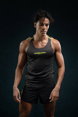 Men's Velocity Tank - Charcoal Black