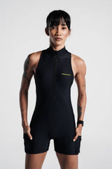 Women's Velocity Core Romper - Charcoal Black