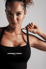 Women's Velocity Power Bra - Charcoal Black Nordic Tigon Bra