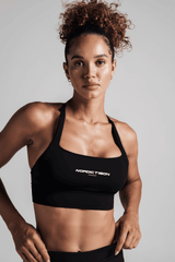 Women's Velocity Power Bra - Charcoal Black Nordic Tigon Bra