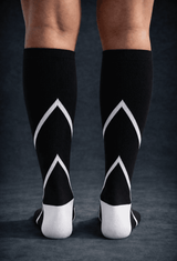 Velocity Compression Socks - Long - Charcoal Black Nordic Tigon Compression Socks