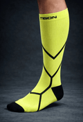 Velocity Compression Socks - Long - Flash Yellow Nordic Tigon Compression Socks