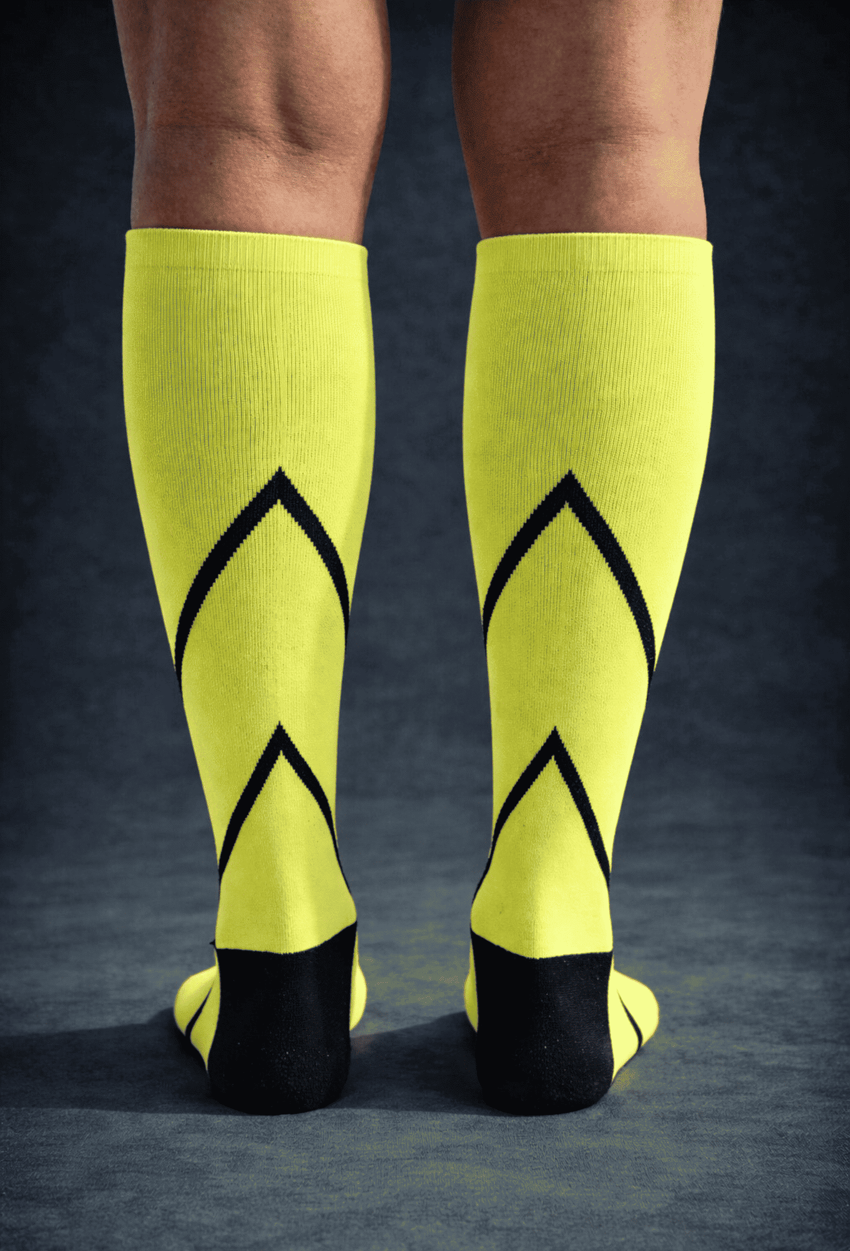 Velocity Compression Socks - Long - Flash Yellow - Unisex Nordic Tigon Compression Socks