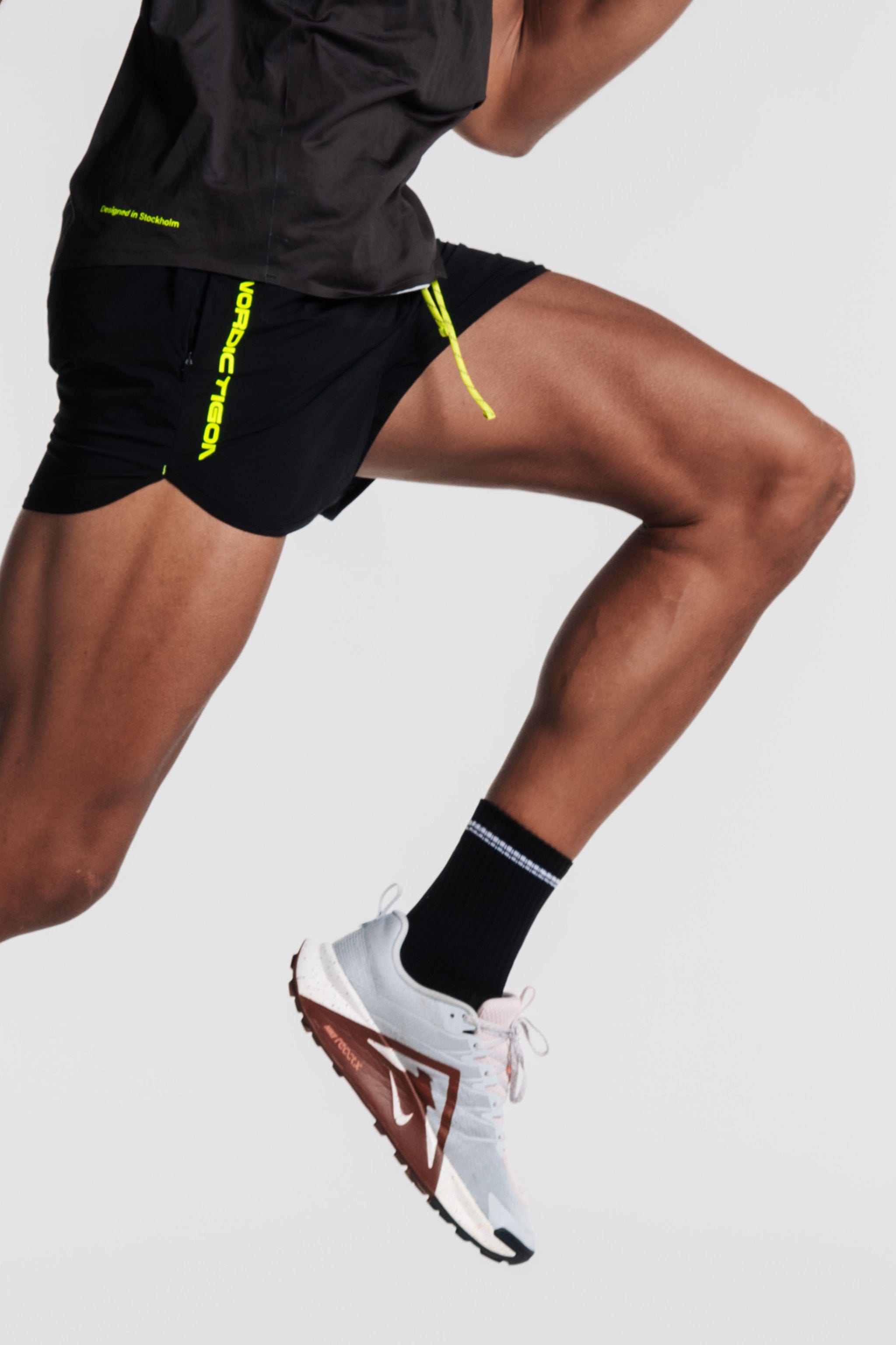 Velocity Compression Socks - Mid - Charcoal Black - Unisex Nordic Tigon Compression Socks