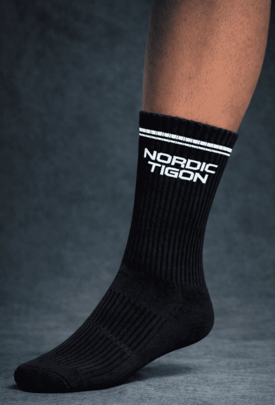 Velocity Compression Socks - Mid - Charcoal Black - Unisex Nordic Tigon Compression Socks