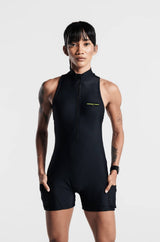Women's Velocity Core Romper - Charcoal Black Nordic Tigon Romper