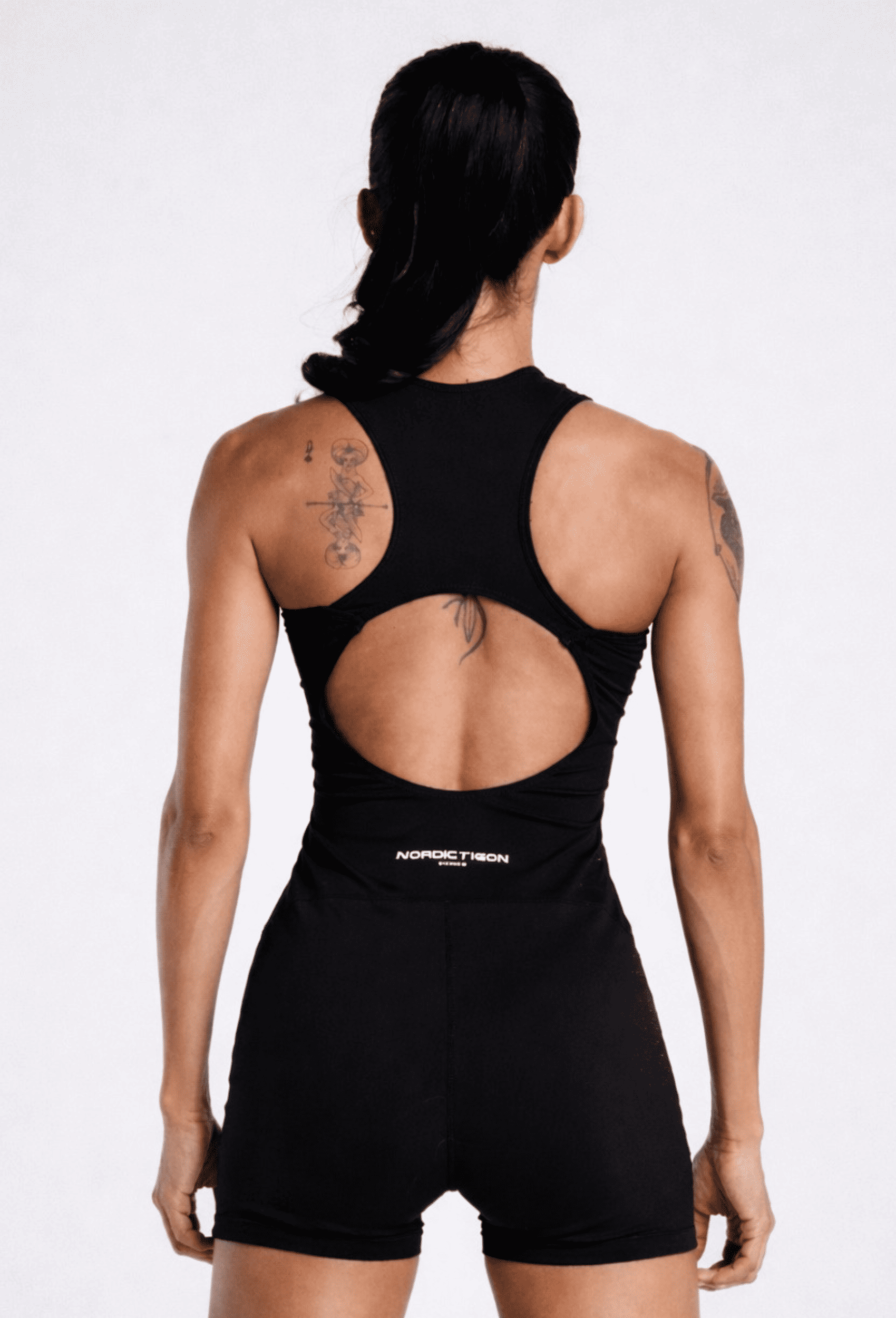 Women's Velocity Sprint Romper - Charcoal Black Nordic Tigon Romper