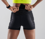 Women's Velocity Tights - Charcoal Black Nordic Tigon Running Tights