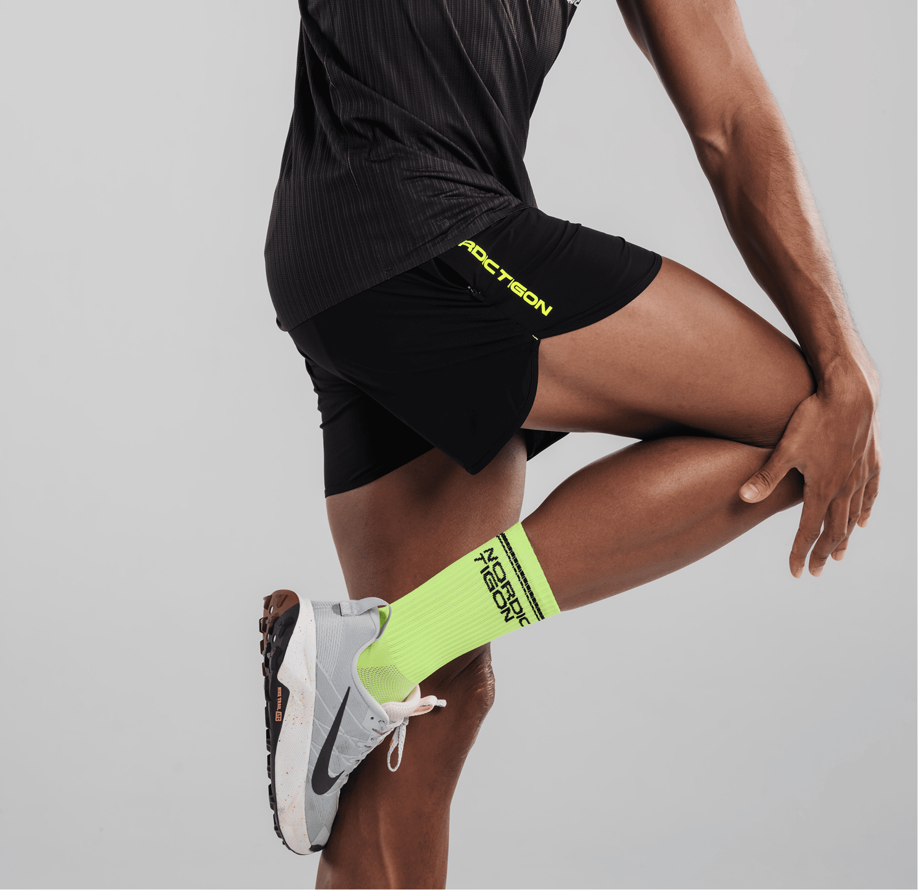 Men's Velocity Flow Shorts - Charcoal Black Nordic Tigon Shorts
