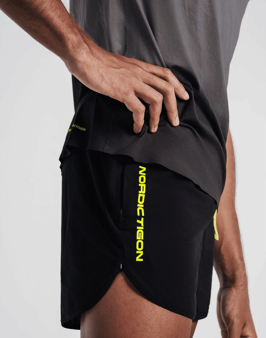 Men's Velocity Flow Shorts - Charcoal Black Nordic Tigon Shorts