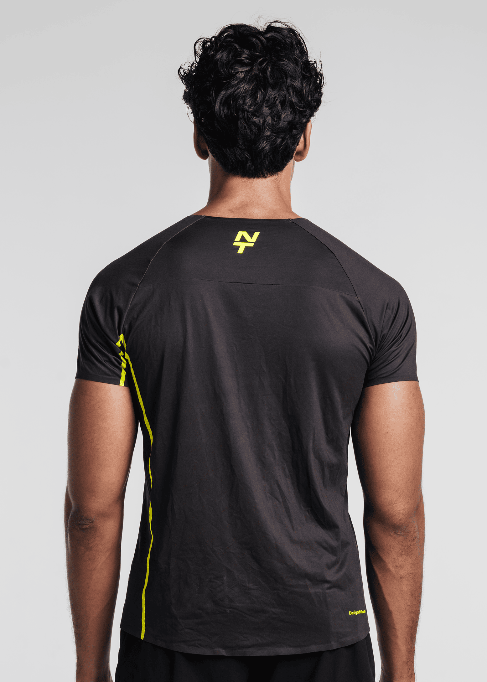 Men's Velocity Fitted Tee - Charcoal Black Nordic Tigon T-Shirt