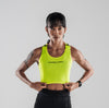 Women's Velocity Cropped Tank - Flash Yellow