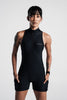 Women's Velocity Core Romper - Charcoal Black