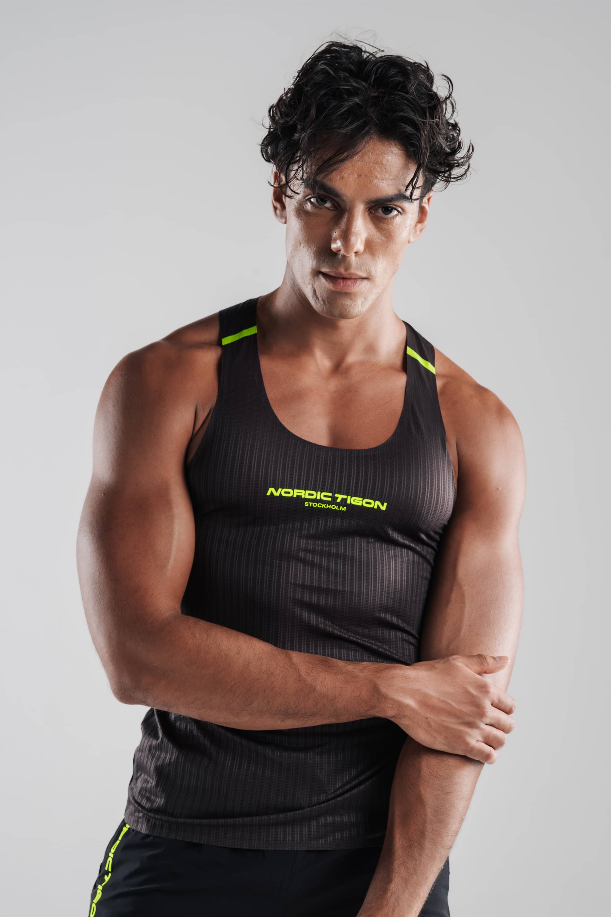 Men's Velocity Tank - Charcoal Black