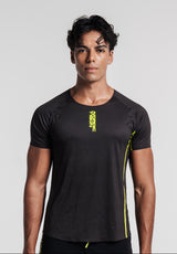 Men's Velocity Fitted Tee - Charcoal Black